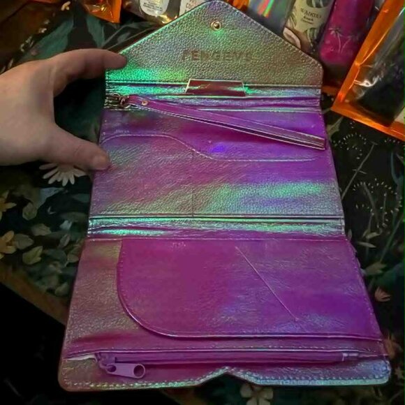 Pengems Jet Set Wristlet Global Iridescent red/pink - Picture 2 of 5